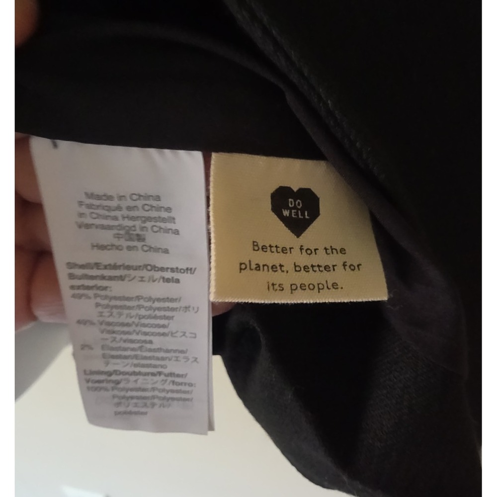 Madewell Caldwell Women's Double Breasted Oversized Black Blazer - M - Picture 10 of 12